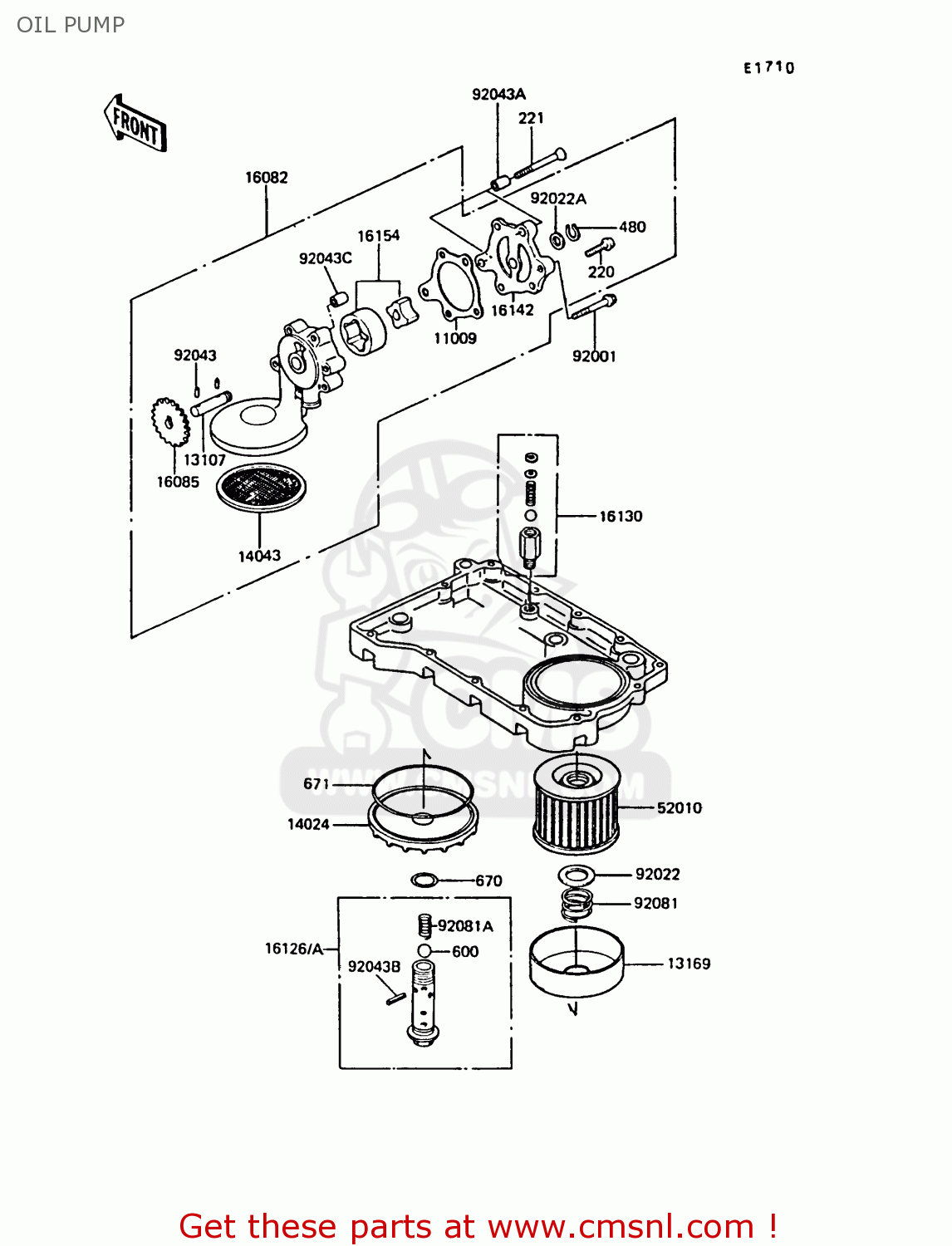 OIL PUMP Z550G3 GT550 1986 UNITED KINGDOM FG