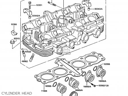 CYLINDER HEAD - Z550G3 GT550 1986 UNITED KINGDOM FG