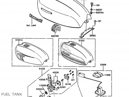 FUEL TANK - Z550G3 GT550 1986 UNITED KINGDOM FG