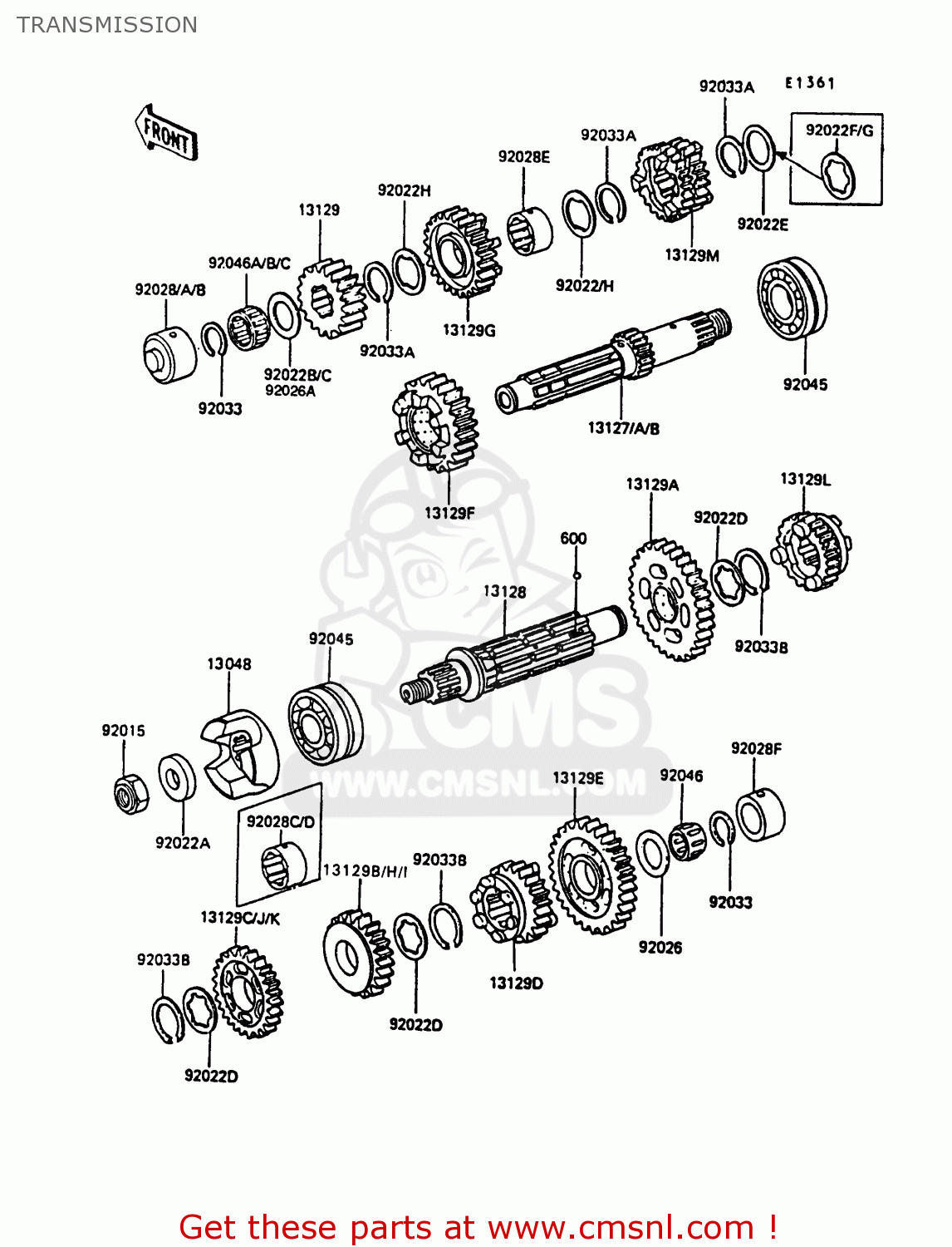 TRANSMISSION Z550G4 GT550 1987 UNITED KINGDOM FG