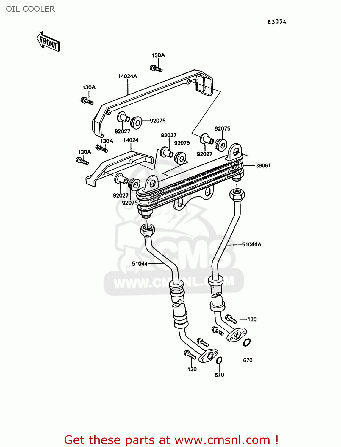 OIL COOLER Z550G4 GT550 1987 UNITED KINGDOM FG