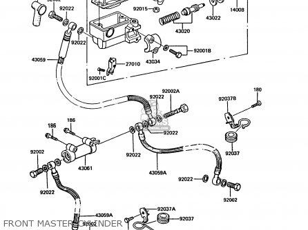 FRONT MASTER CYLINDER - Z550G4 GT550 1987 UNITED KINGDOM FG
