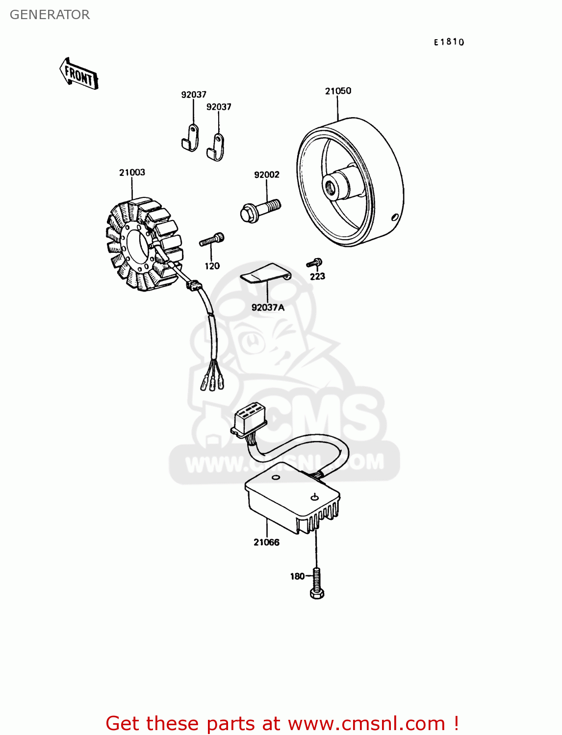GENERATOR Z550G5 GT550 1988 SWEDEN FG