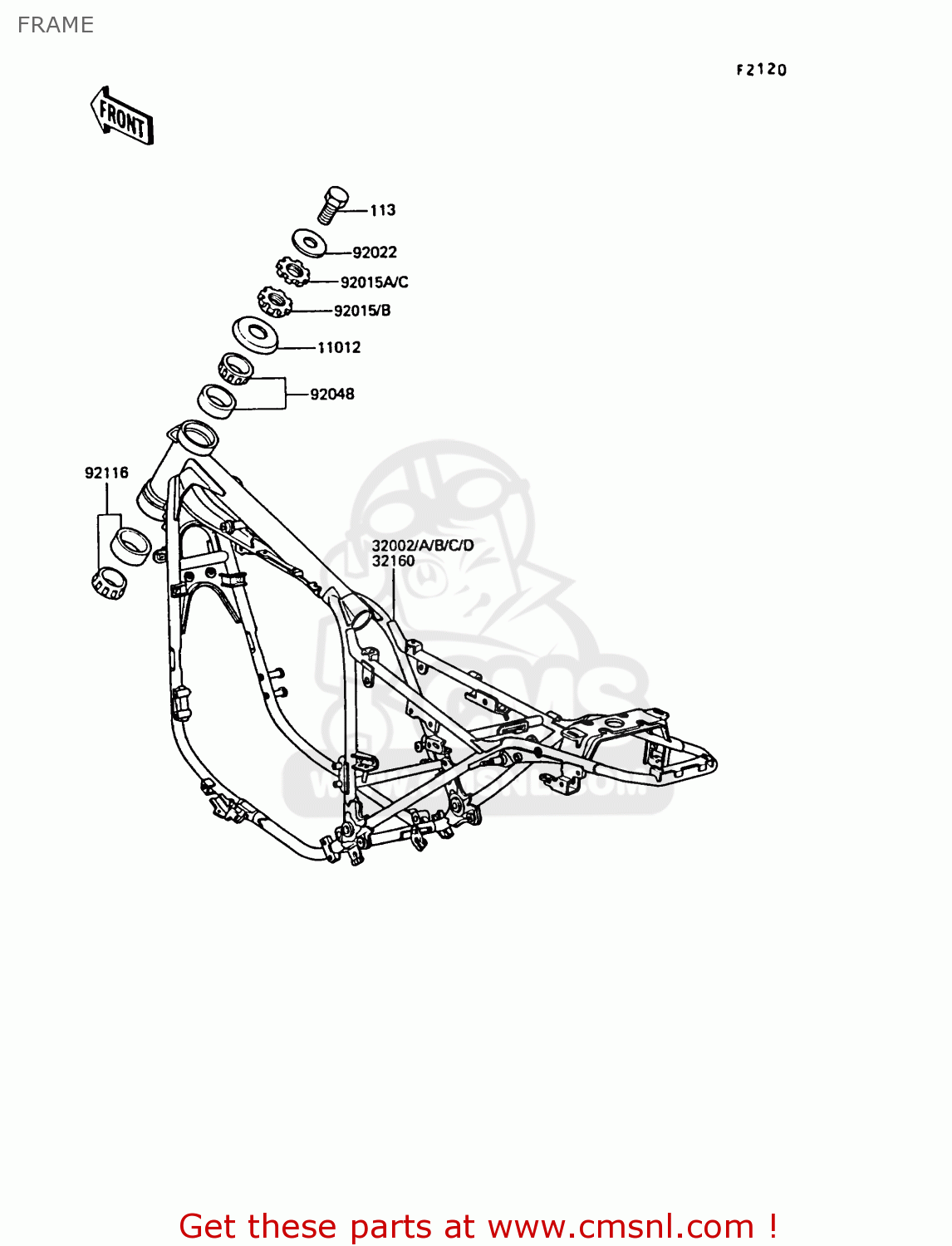 FRAME Z550G5 GT550 1988 SWEDEN FG