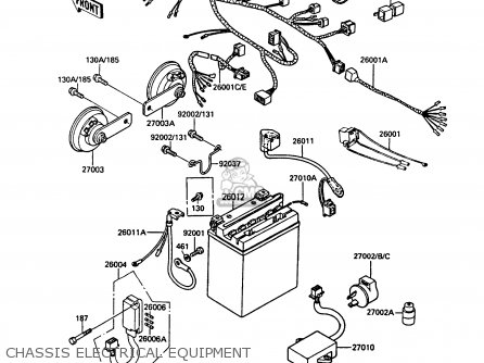 CHASSIS ELECTRICAL EQUIPMENT - Z550G5 GT550 1988 SWEDEN FG