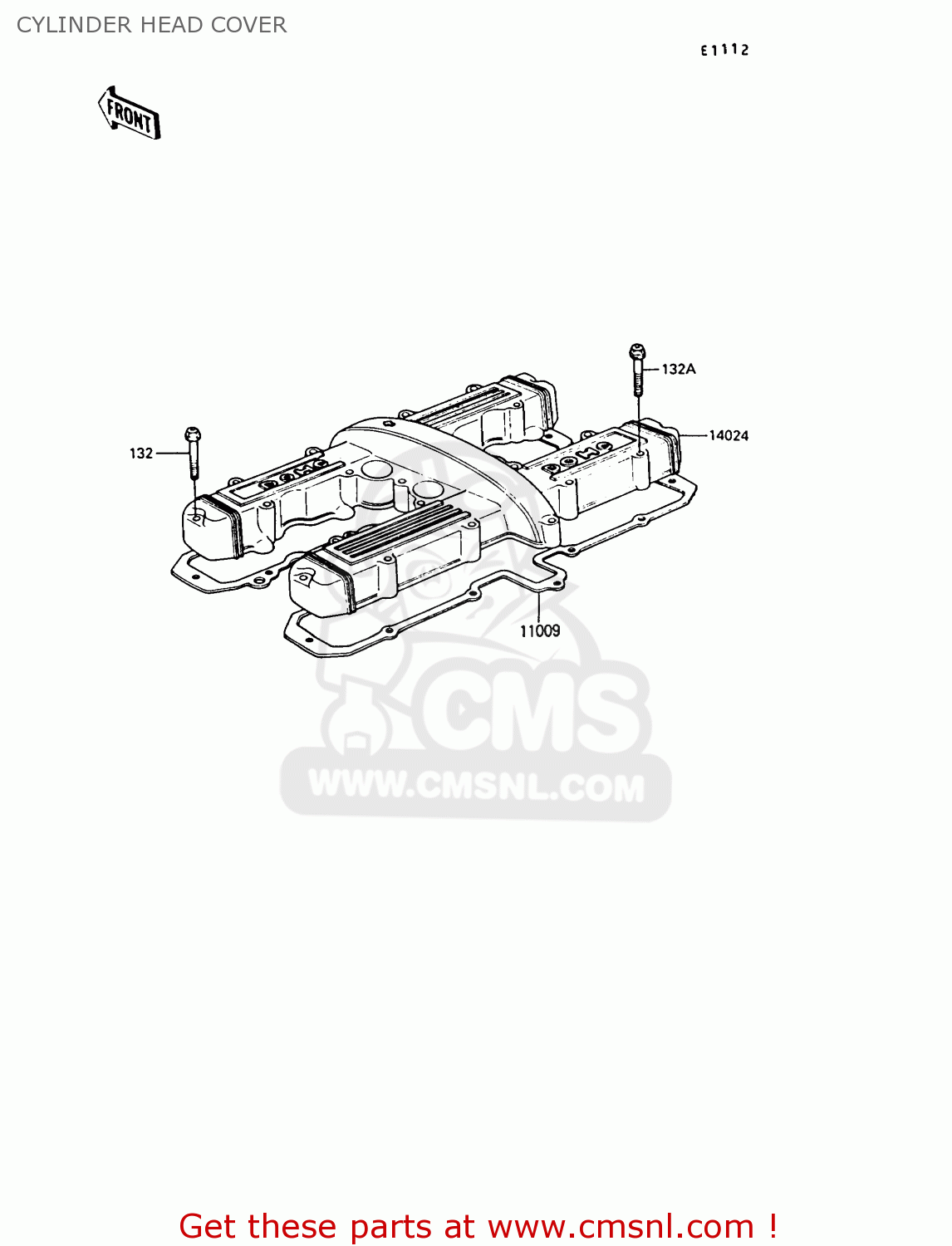 CYLINDER HEAD COVER Z550G6 GT550 1989 EUROPE FG SP