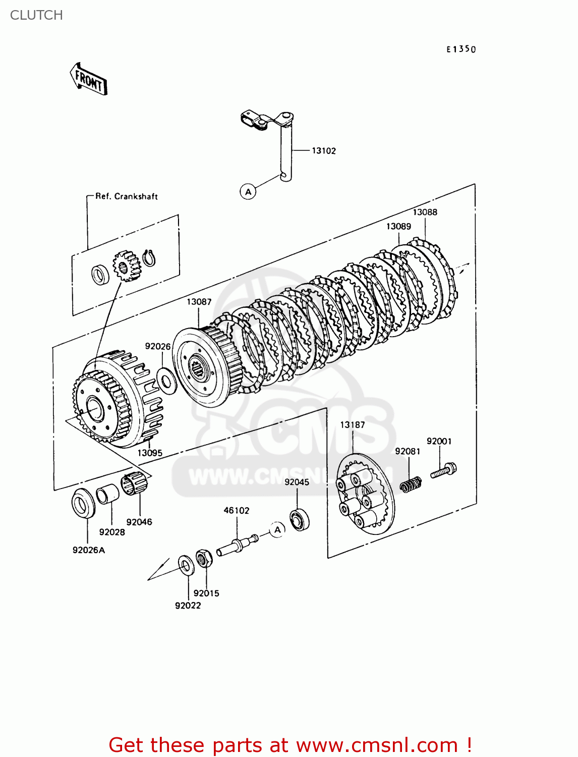 CLUTCH Z550G6 GT550 1989 EUROPE FG SP