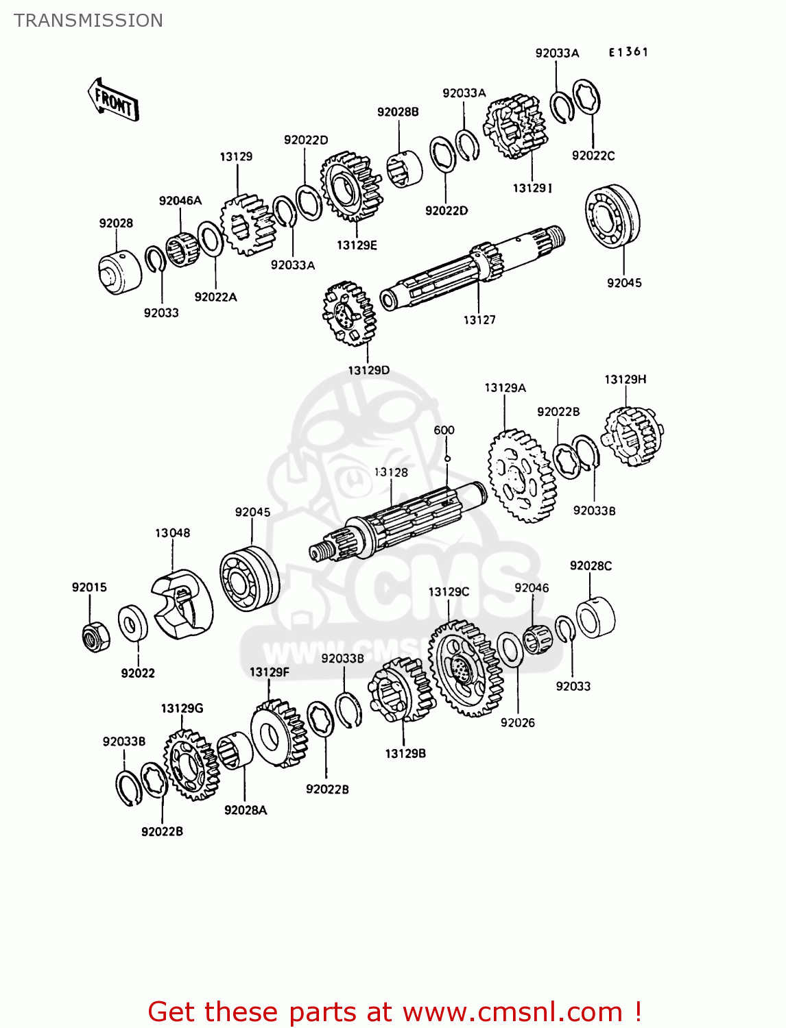 TRANSMISSION Z550G6 GT550 1989 EUROPE FG SP