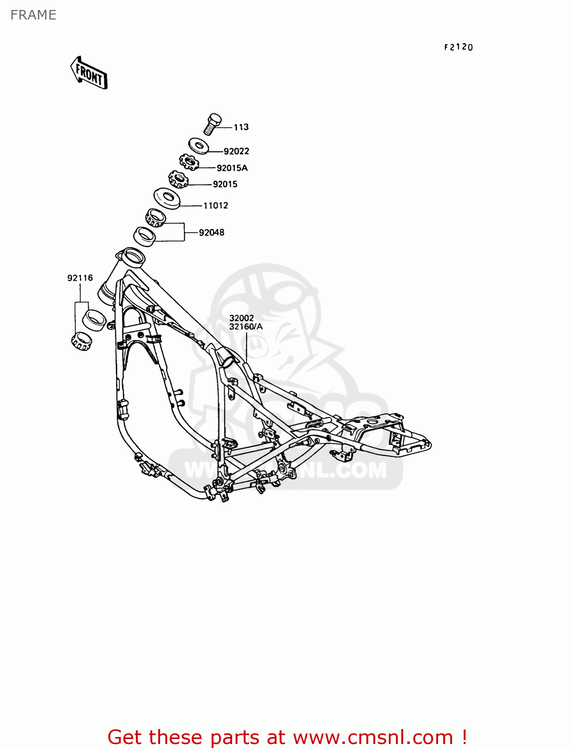 FRAME Z550G6 GT550 1989 EUROPE FG SP