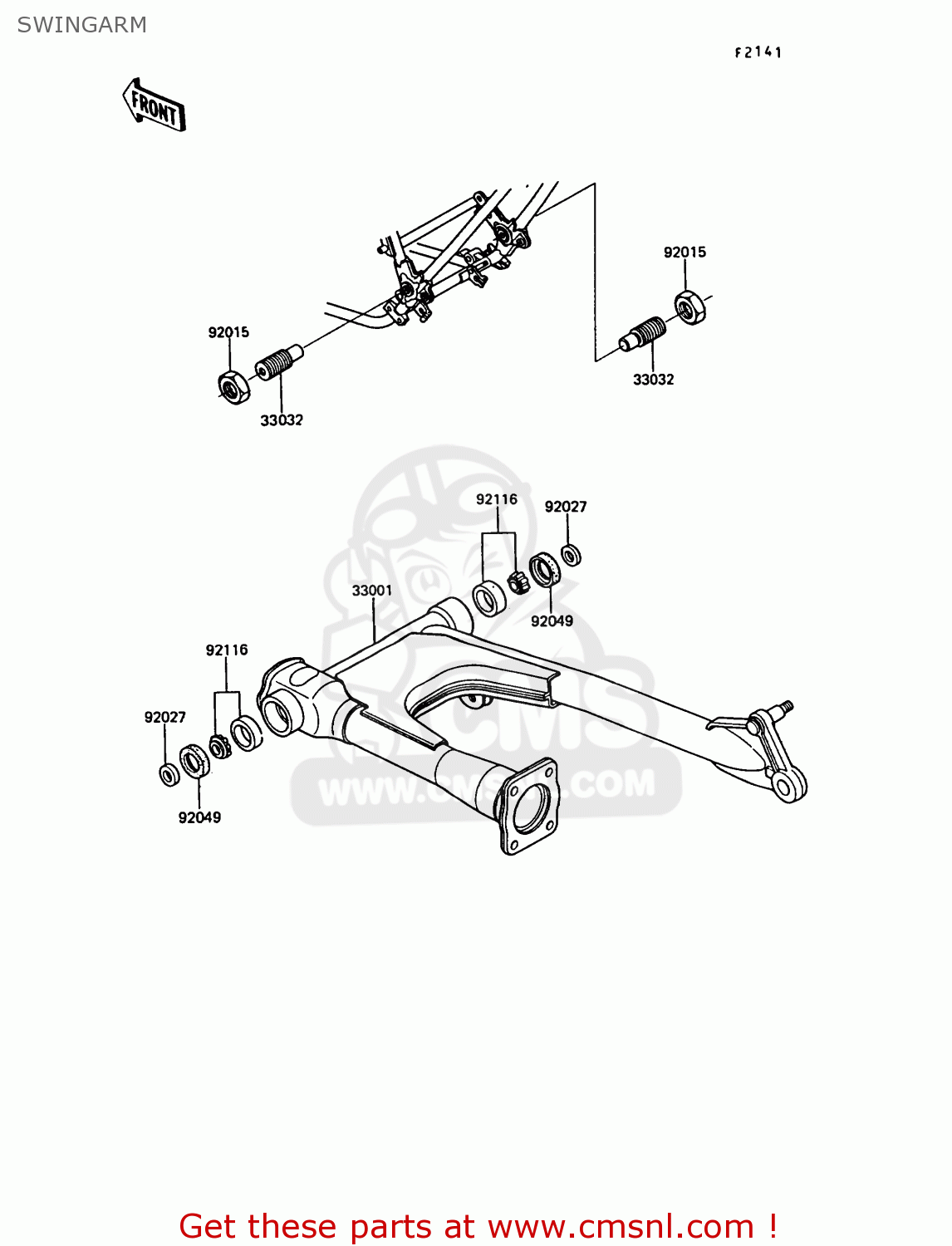 SWINGARM Z550G6 GT550 1989 EUROPE FG SP