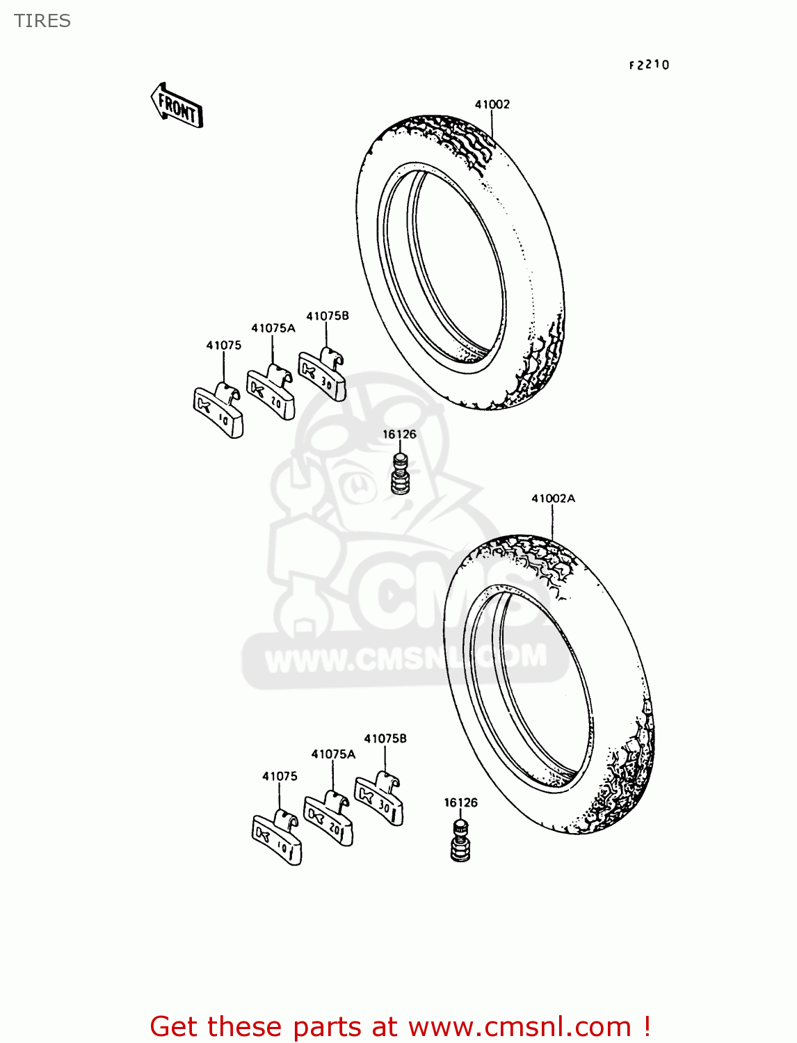 TIRES Z550G6 GT550 1989 EUROPE FG SP
