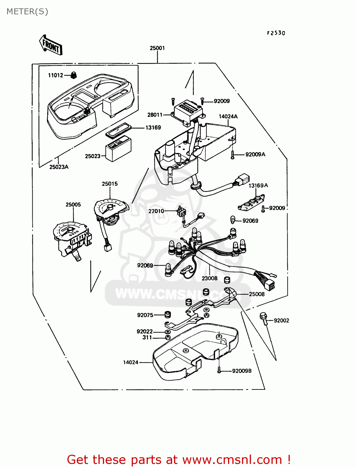 METER(S) Z550G6 GT550 1989 EUROPE FG SP