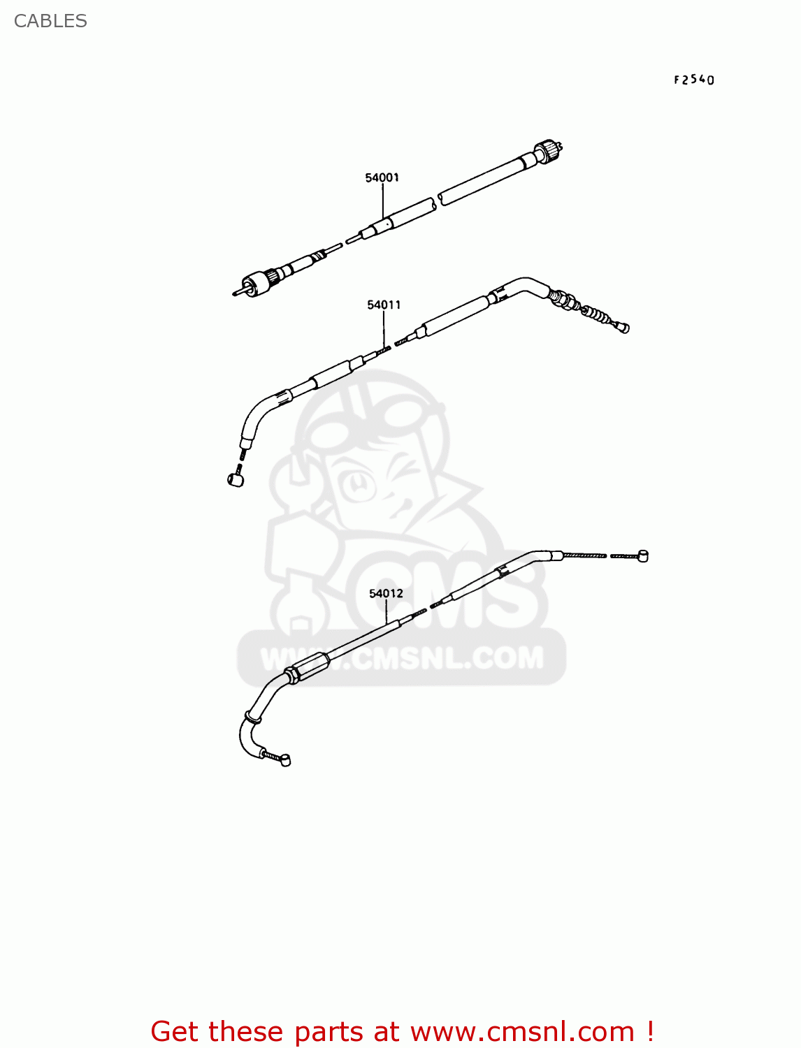 CABLES Z550G6 GT550 1989 EUROPE FG SP