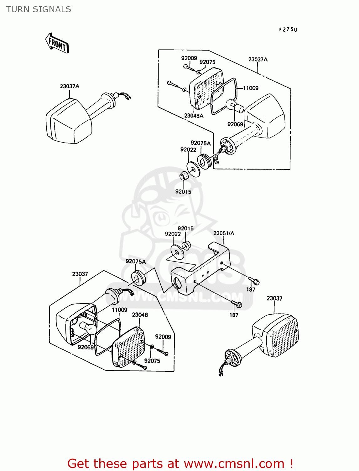 TURN SIGNALS Z550G6 GT550 1989 EUROPE FG SP