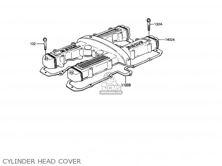 CYLINDER HEAD COVER - Z550G6 GT550 1989 EUROPE FG SP