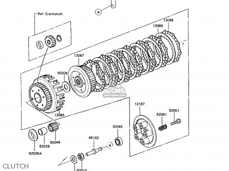 CLUTCH - Z550G6 GT550 1989 EUROPE FG SP