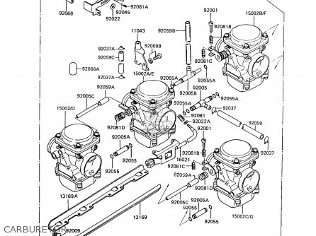 CARBURETOR - Z550G6 GT550 1989 EUROPE FG SP