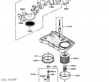 OIL PUMP - Z550G6 GT550 1989 EUROPE FG SP