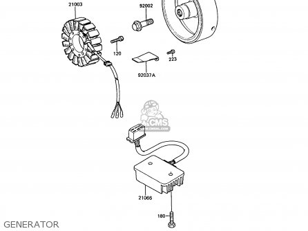 GENERATOR - Z550G6 GT550 1989 EUROPE FG SP