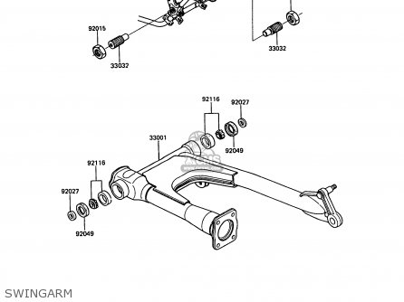 SWINGARM - Z550G6 GT550 1989 EUROPE FG SP