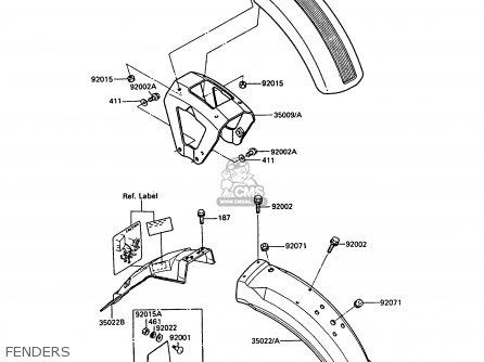 FENDERS - Z550G6 GT550 1989 EUROPE FG SP