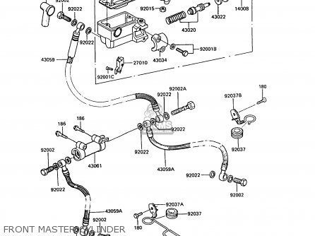 FRONT MASTER CYLINDER - Z550G6 GT550 1989 EUROPE FG SP