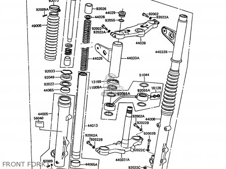 FRONT FORK - Z550G6 GT550 1989 EUROPE FG SP