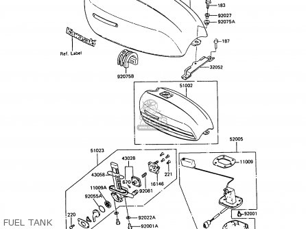 FUEL TANK - Z550G6 GT550 1989 EUROPE FG SP