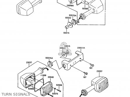 TURN SIGNALS - Z550G6 GT550 1989 EUROPE FG SP