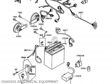 CHASSIS ELECTRICAL EQUIPMENT - Z550G6 GT550 1989 EUROPE FG SP