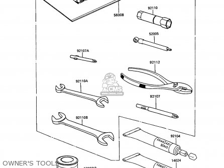 OWNER'S TOOLS - Z550G6 GT550 1989 EUROPE FG SP