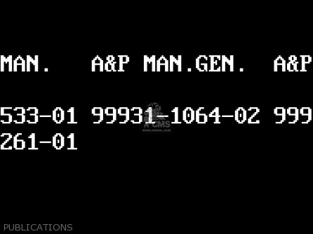 PUBLICATIONS - Z550G6 GT550 1989 EUROPE FG SP