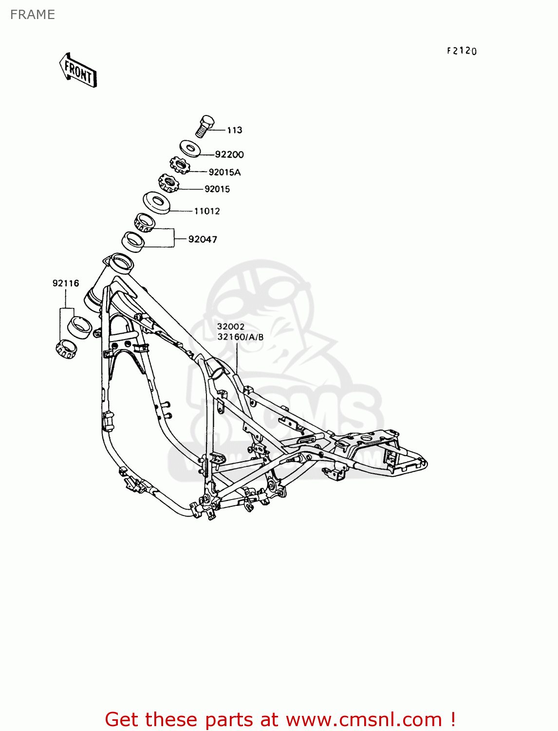 FRAME Z550G7 GT550 1991 EUROPE UK SD SP