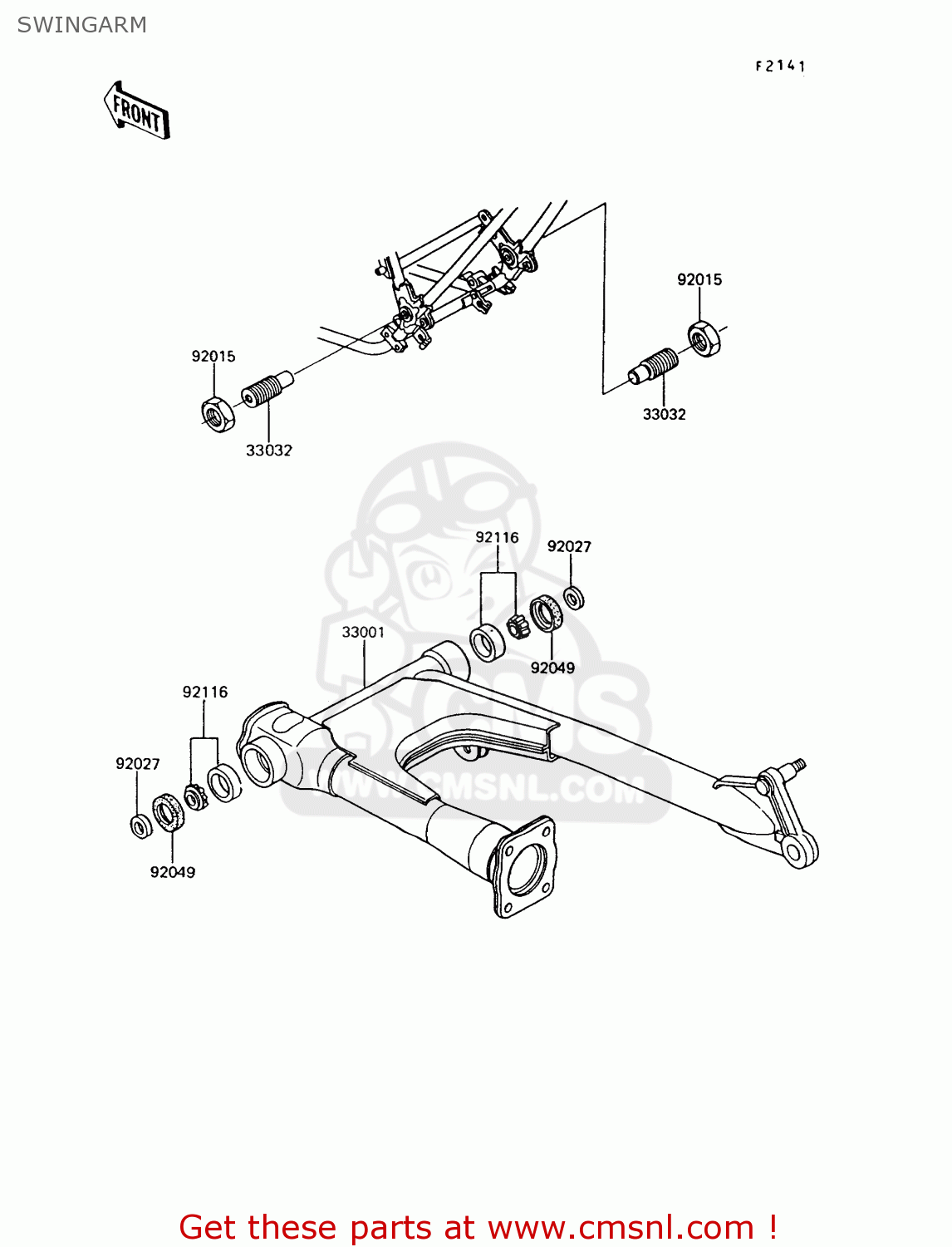 SWINGARM Z550G7 GT550 1991 EUROPE UK SD SP