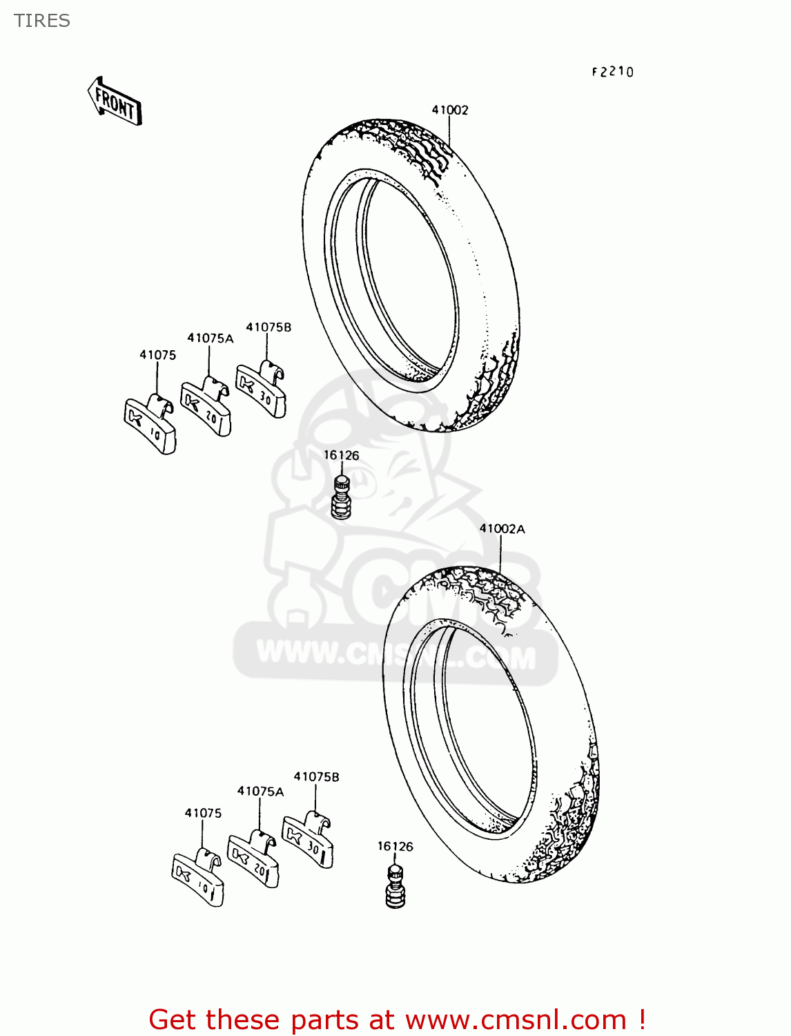TIRES Z550G7 GT550 1991 EUROPE UK SD SP