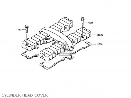 CYLINDER HEAD COVER - Z550G7 GT550 1991 EUROPE UK SD SP