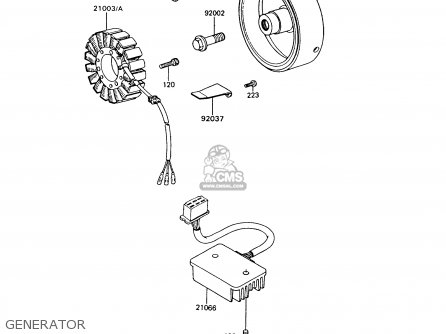 GENERATOR - Z550G7 GT550 1991 EUROPE UK SD SP
