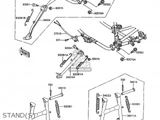 STAND(S) - Z550G7 GT550 1991 EUROPE UK SD SP