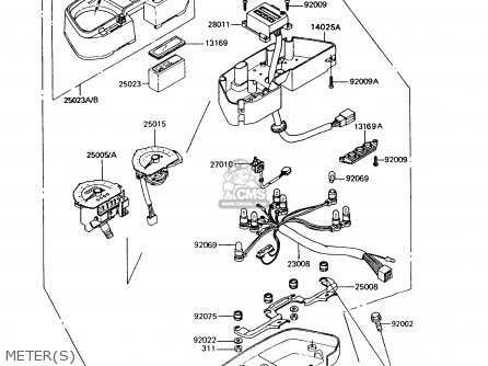 METER(S) - Z550G7 GT550 1991 EUROPE UK SD SP
