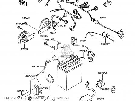 CHASSIS ELECTRICAL EQUIPMENT - Z550G7 GT550 1991 EUROPE UK SD SP