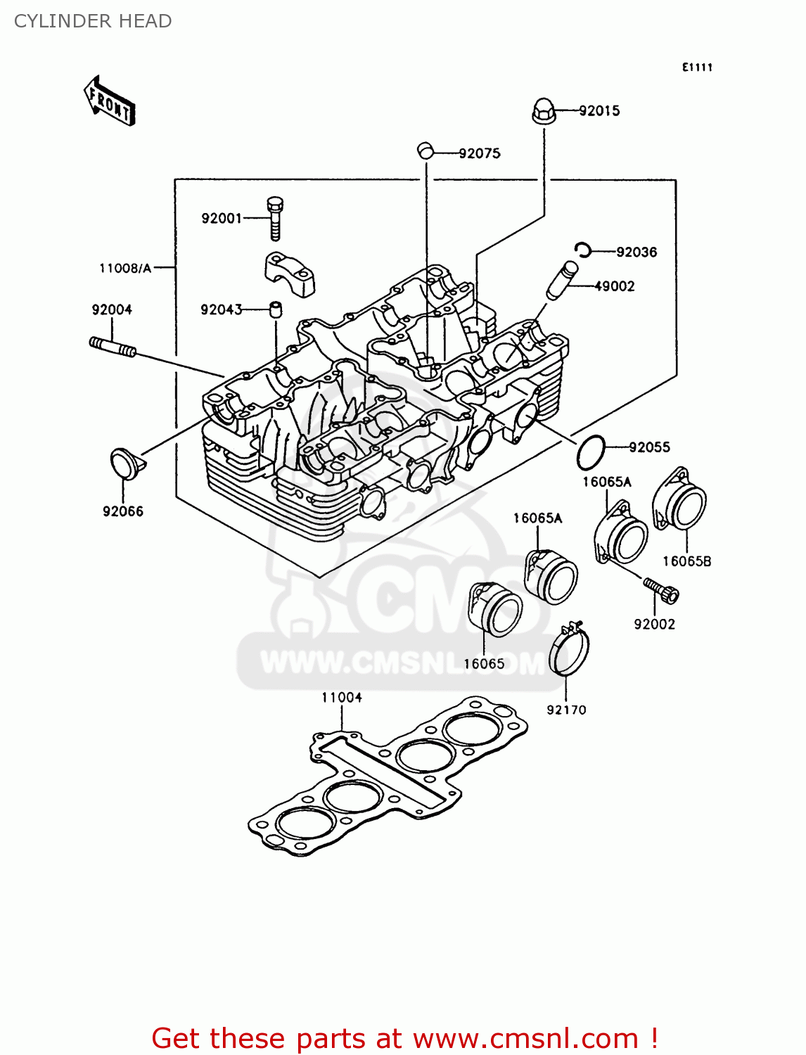CYLINDER HEAD Z550G8 GT550 1993 UNITED KINGDOM