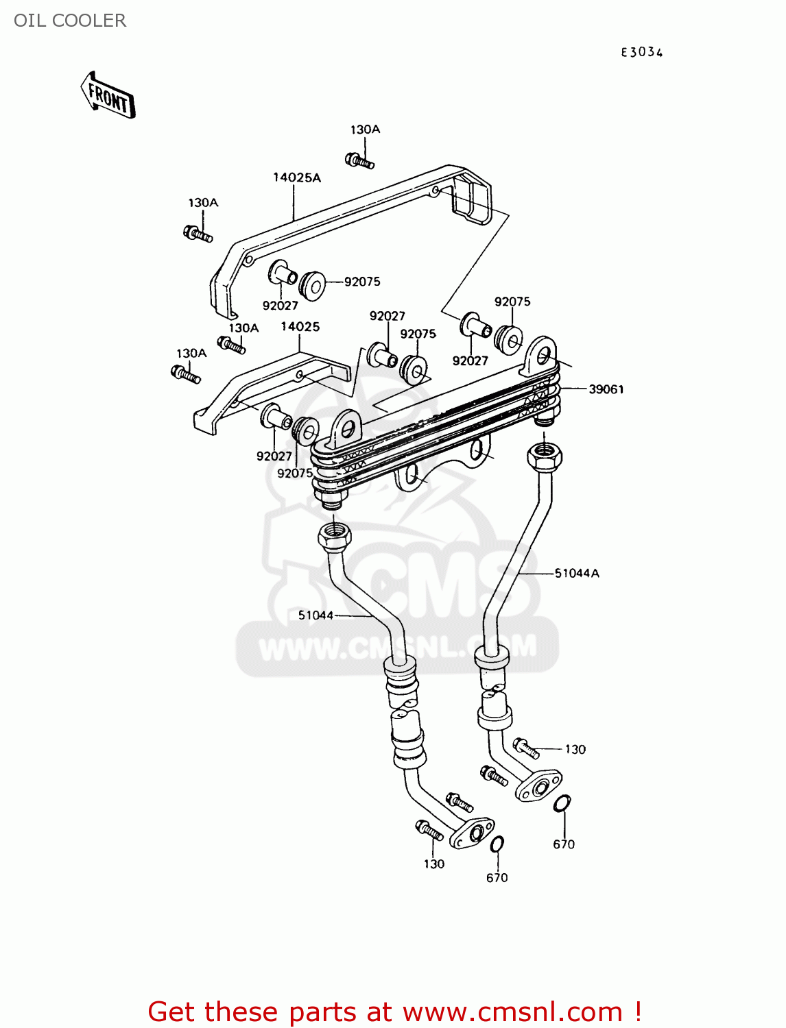 OIL COOLER Z550G8 GT550 1993 UNITED KINGDOM