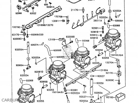 CARBURETOR - Z550G8 GT550 1993 UNITED KINGDOM