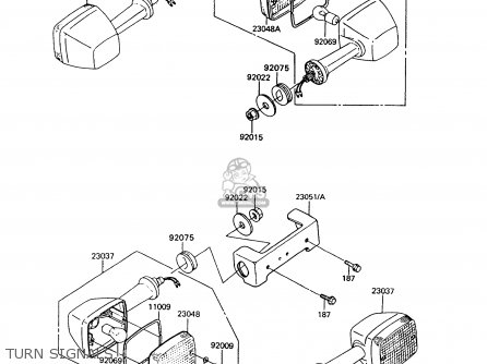 TURN SIGNALS - Z550G8 GT550 1993 UNITED KINGDOM