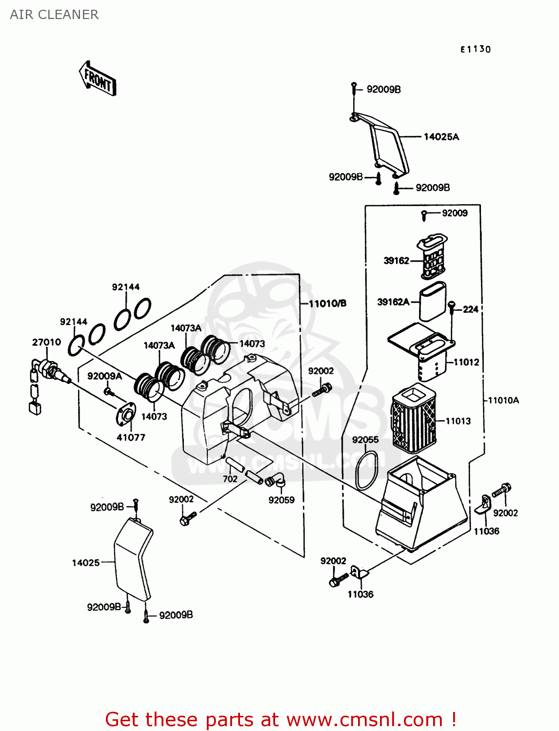 AIR CLEANER Z550G9 GT550 1994 UNITED KINGDOM