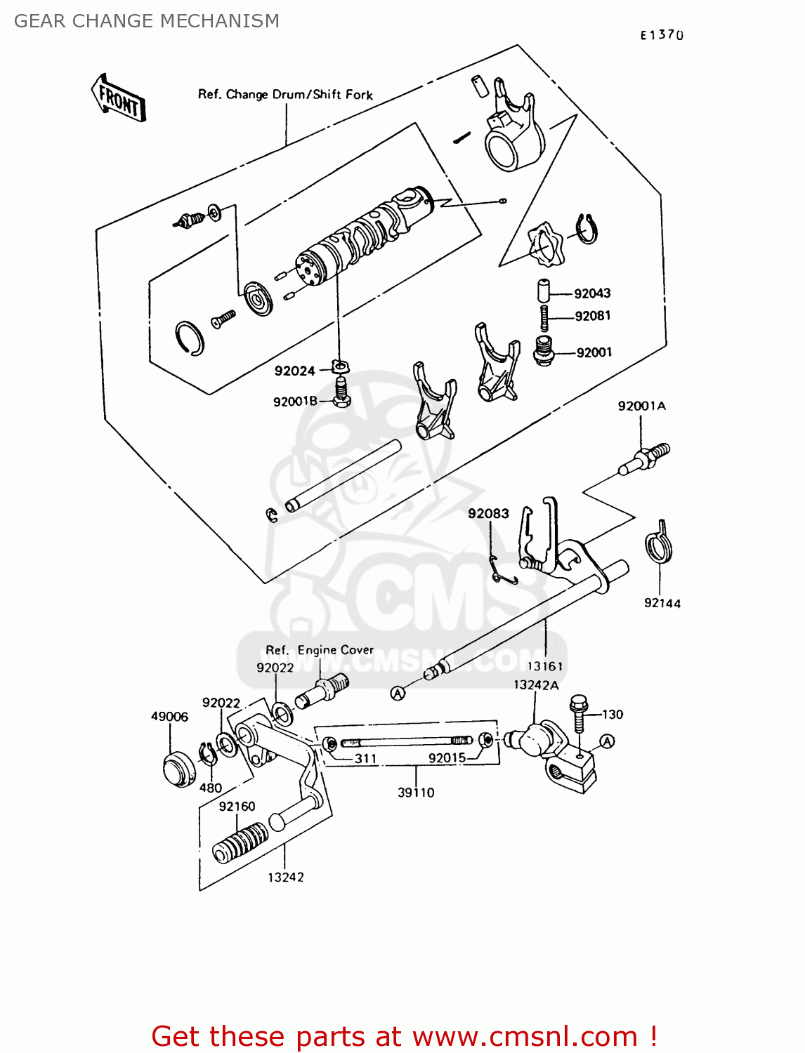 GEAR CHANGE MECHANISM Z550G9 GT550 1994 UNITED KINGDOM