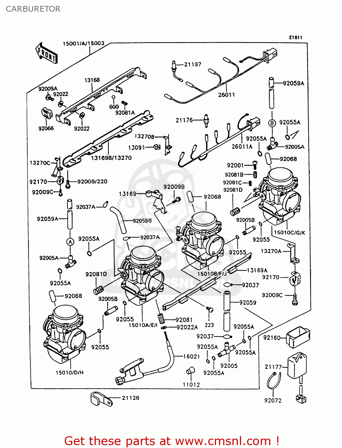 CARBURETOR Z550G9 GT550 1994 UNITED KINGDOM