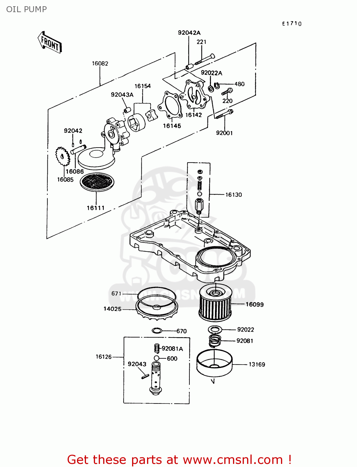 OIL PUMP Z550G9 GT550 1994 UNITED KINGDOM