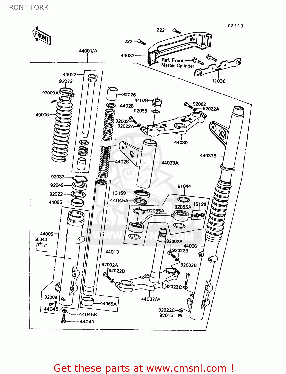 FRONT FORK Z550G9 GT550 1994 UNITED KINGDOM