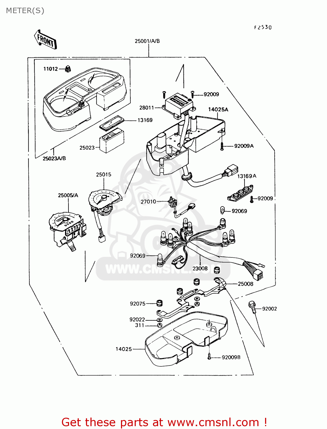 METER(S) Z550G9 GT550 1994 UNITED KINGDOM